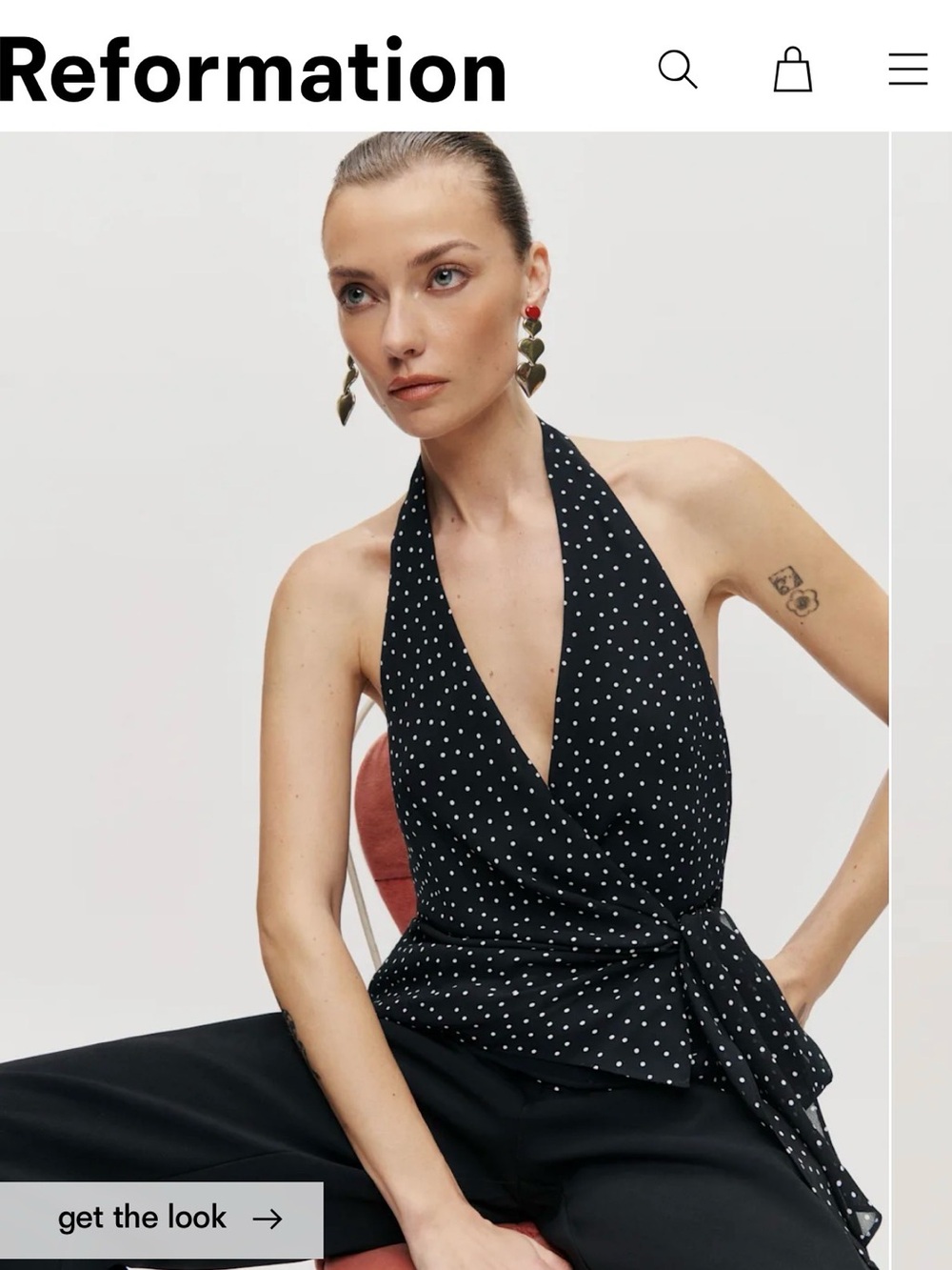 NWT • Reformation Nila top in Selene